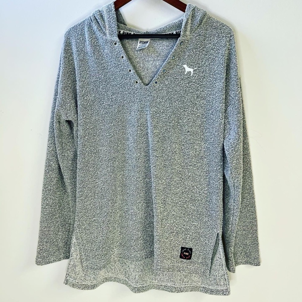 Womens PINK Victorias Secret Pull Over Gray Size Small